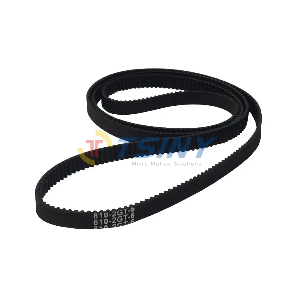 

HTD GT2 Closed Loop Timing Belt Round Rubber 2GT-810-6 Belt Length 810mm Width 6mm Teeth Number 405 for 3D Printer Accessories