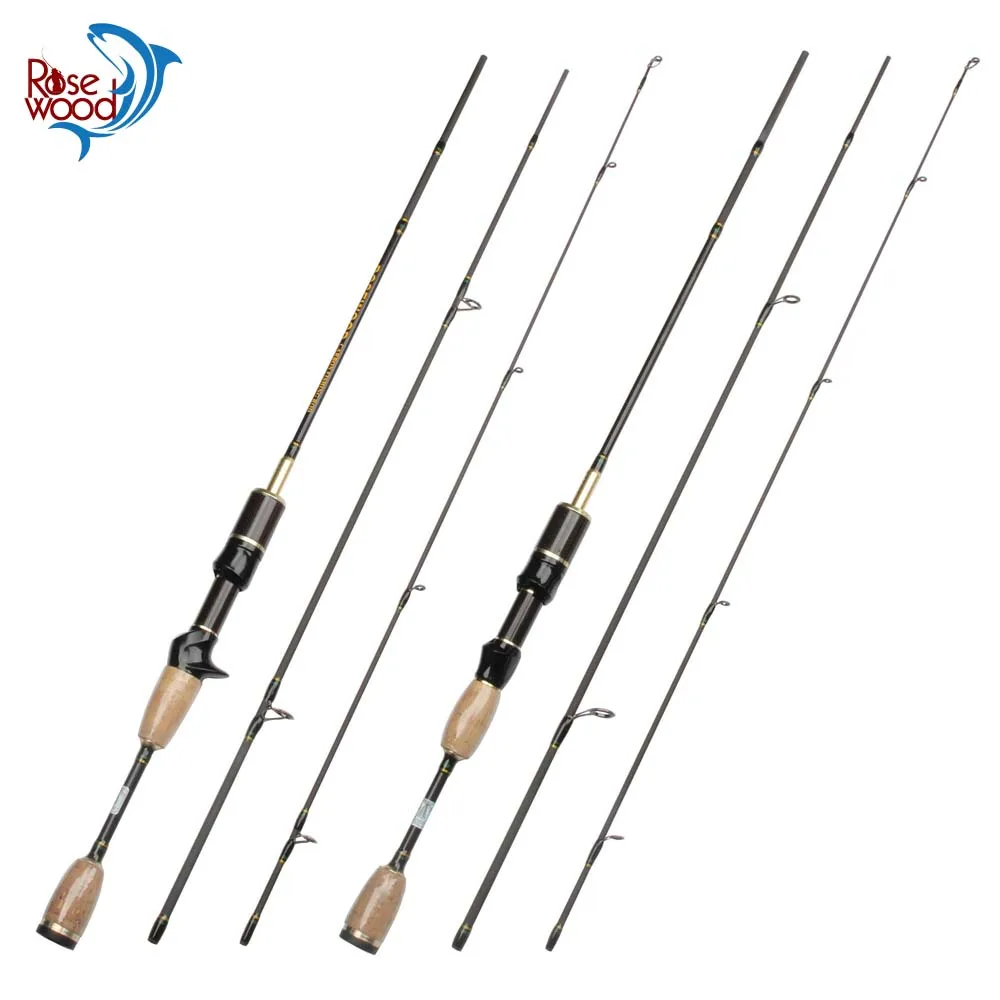 RoseWood Super Light Trout Bass Fishing Rod 0.8-5g Lure Weight 2-5lb Line Action Slow Power Carp Vara De Pesca Tackle