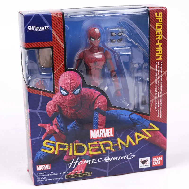 SHFiguarts человек паук выпускников человек паук ПВХ фигурку Коллекционная модель игрушки 14 см