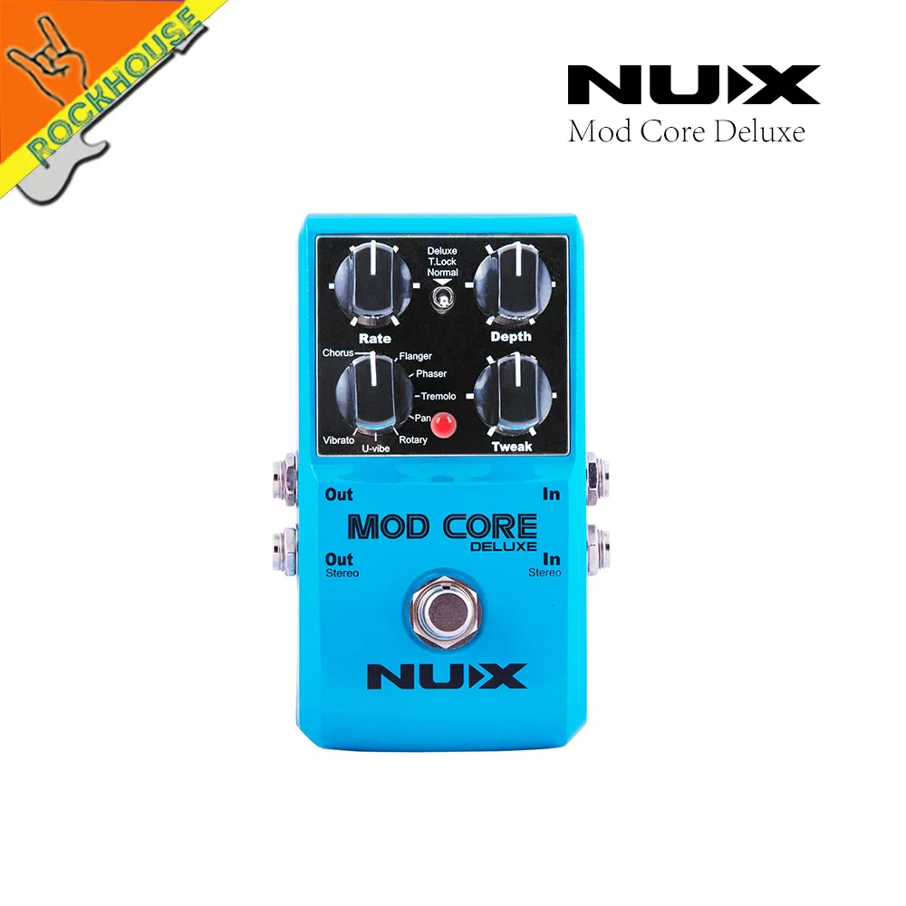 NUX MOD CORE Deluxe мульти модуляция гитары педаль эффектов хор Flanger Phaser поворотный