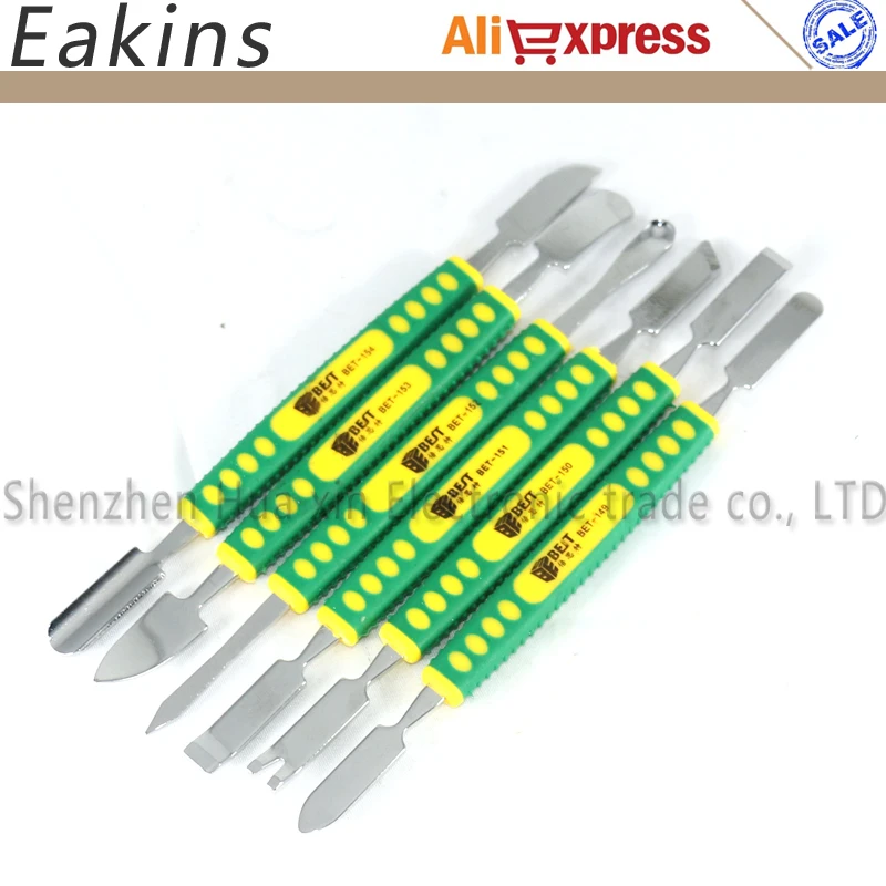 Free shipping Best 5pcs/set Metal Spudger Opening Prying Bar for iPhone Ipad Samsung Smartphone Repairing Multi Repair Tool kit