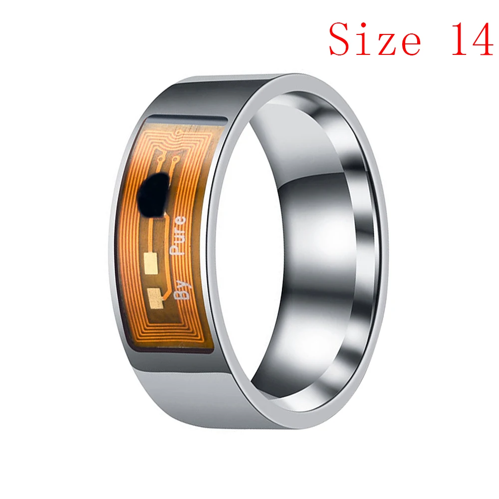 Водонепроницаемый NFC смарт-кольцо Многофункциональный Интеллектуальный износ палец цифровые кольца для Android телефона оборудования кольца - Цвет: Transparent 14