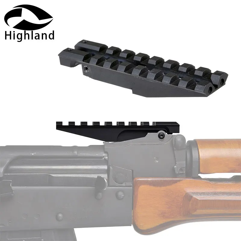 

Hunting AK Rear Sight Rail 20mm Picatinny Weaver Scope Mount Base For AK47 AK74 Red Dot Optics Adapter
