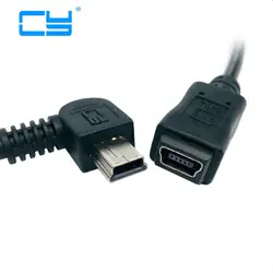 Gps Mini-USB 5pin 90 градусов влево прямоугольного мужчин и женщин расширение 0,5 м