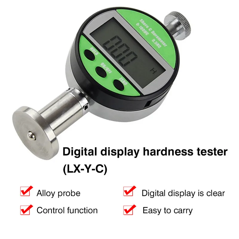 Digital Shore Hardness Tester Durometer 0-100HC LCD Shore CD Penetrometer Sclerometer For Plastic Leather Rubber Multi-resin (9)