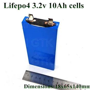 

4pcs lifepo4 battery 3.2v 10Ah cell 3.2v 10000mah for pack diy battery 36v 10ah motor power storage e bike metal case scooter