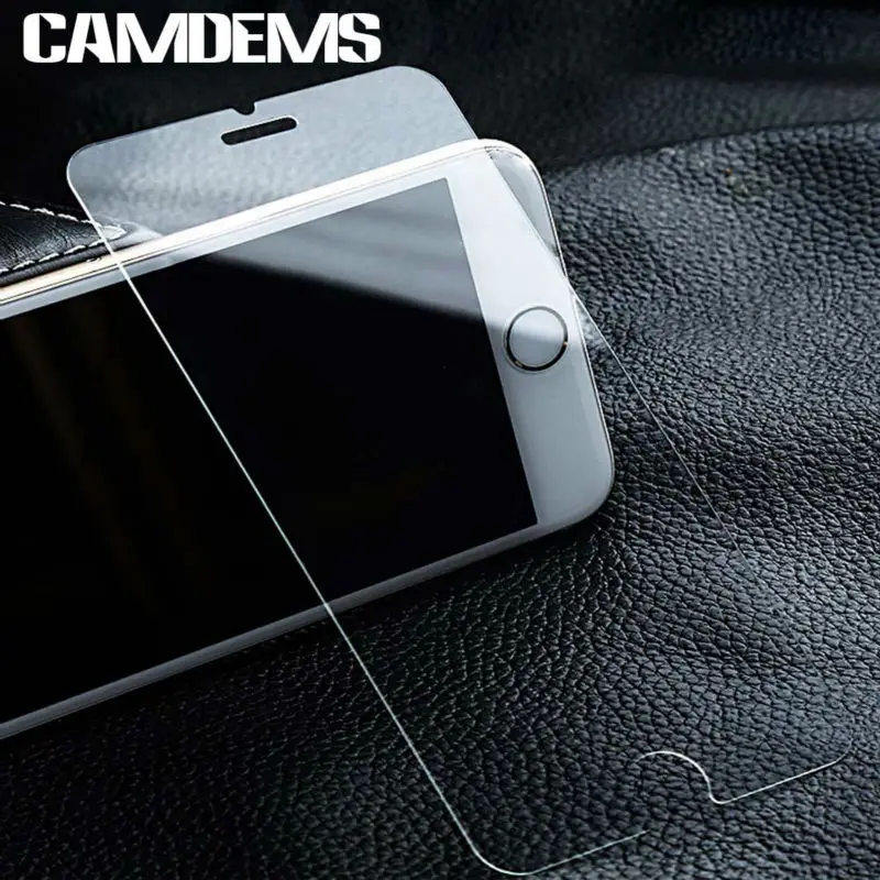 CAMDEMS 50 шт., прозрачная 2.5D защита для экрана из закаленного стекла для iPhone 11pro max 11 xs max xr 8 8 plus X 6 6plus 6s 7 7 plus 5 5S