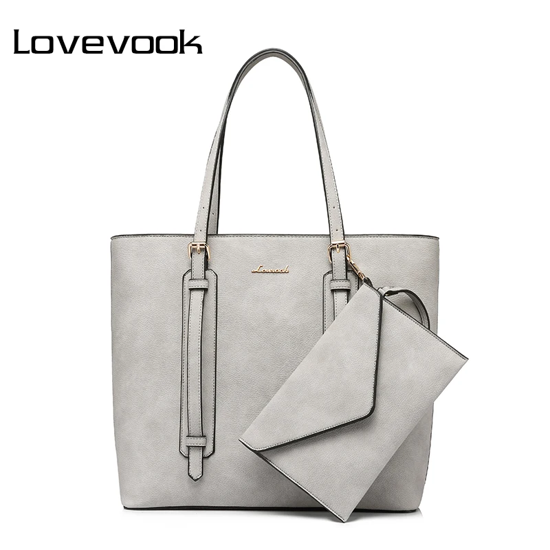 

LOVEVOOK brand fashion shoulder bag for women high quality clutch composite bag zipper large capacity totes new purses handbags