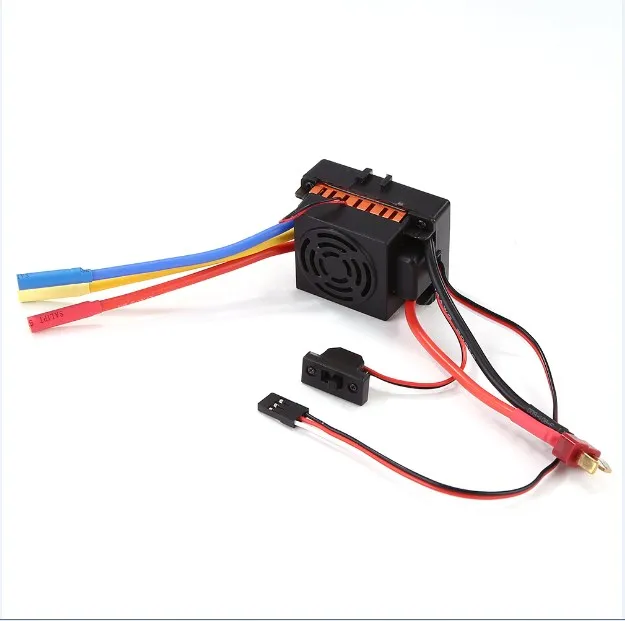 1:10 автомобильный BL3650 3900KV бесщеточный двигатель 60A водонепроницаемый бесщеточный ESC+ программная карта комбинированные детали для 1/10 RC автомобиля - Цвет: Оранжевый