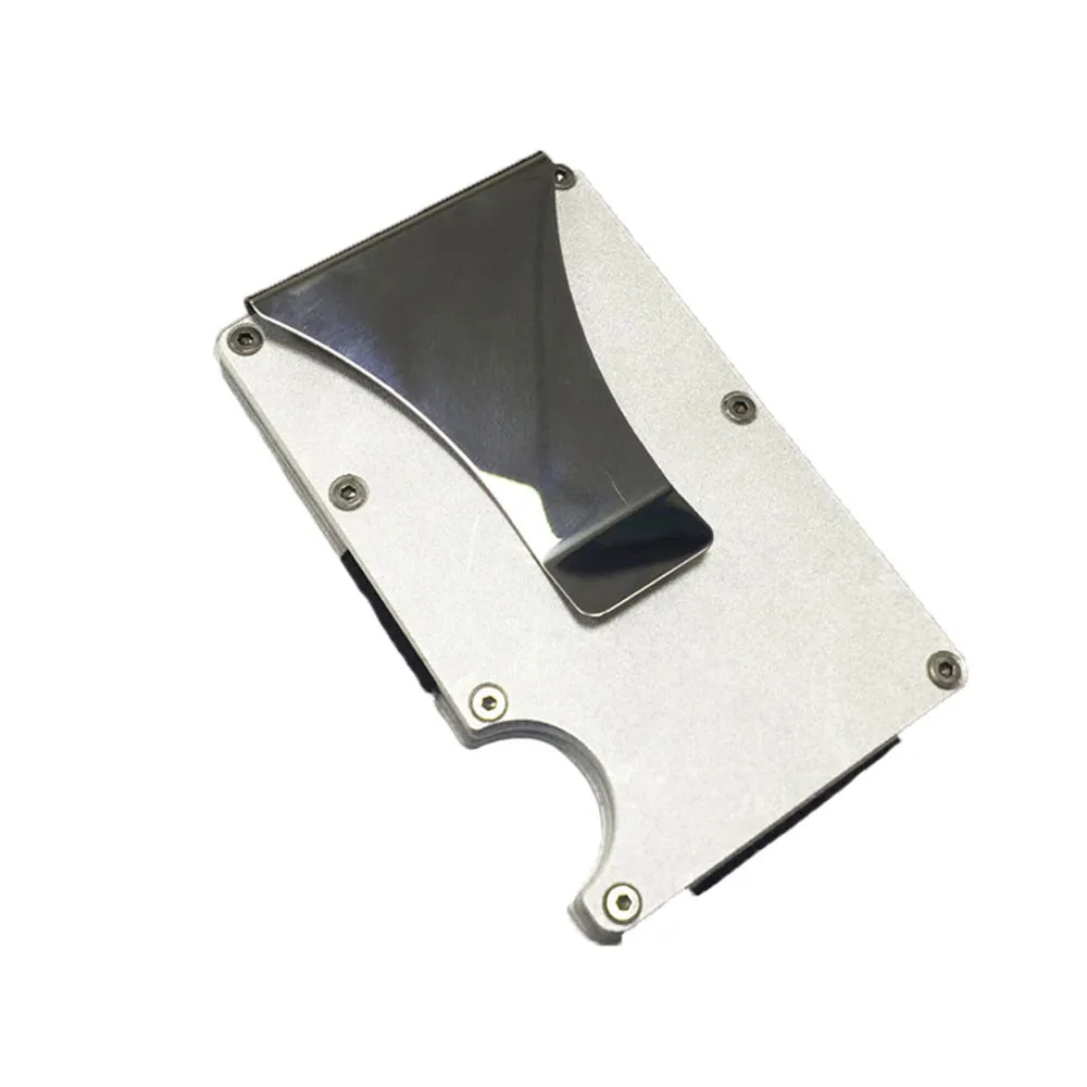 

Men Metal Wallet Metal Rfid Blocking Card Holder Silm Credit Card Holder Bank Card Wallet Case for Cards 10.18