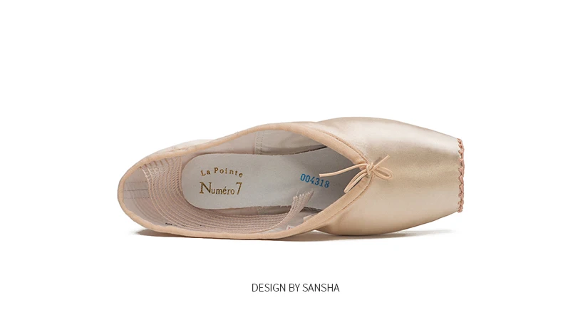 Оригинальные балетки Sansha pointe, обувь серии La Pointe с вышивкой спереди, широкая ширина, танцевальная обувь для балерины, женская обувь NO7HSL