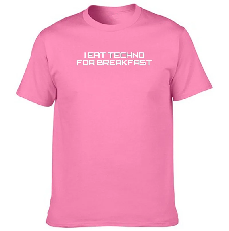 

Women Tops I EAT TECHNO FOR BREAKFAST PRINTED TSHIRT Lady Tees MUSIC CLUB UNDERGROUND RAVE TEE Fangirl Tshirt