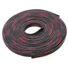 10 м черный+ красный ПЭТ расширения кабельной муфте изоляционный кабель в оплетке проводки кабели защиты 2/4/6/8/10/12/15/20/25 мм - Цвет: 6mm