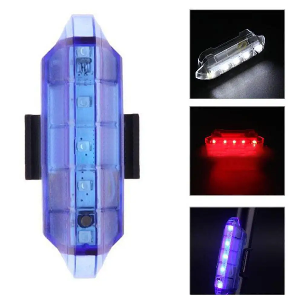 Flash Deal USB Rechargeable 5LED Bicycle Bright 4 Modes Cycling Rear Lamp Taillight Back Lamp Wholesale Drop Shipping 2