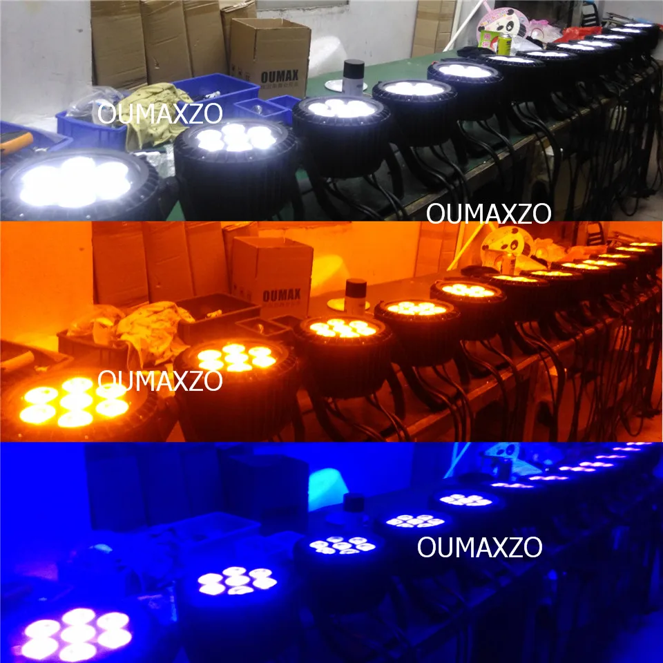 Conduziu a Luz do Palco Rgbaw plus uv Rgbwa plus uv w ao ar 6in1 6 Pçs e lote Slimpro 7 18 Livre Par 64 à Prova d' Água Luz Par 6in1 7 12 w à Prova d' Água 24 RGBAW + UV À Prova D' Água