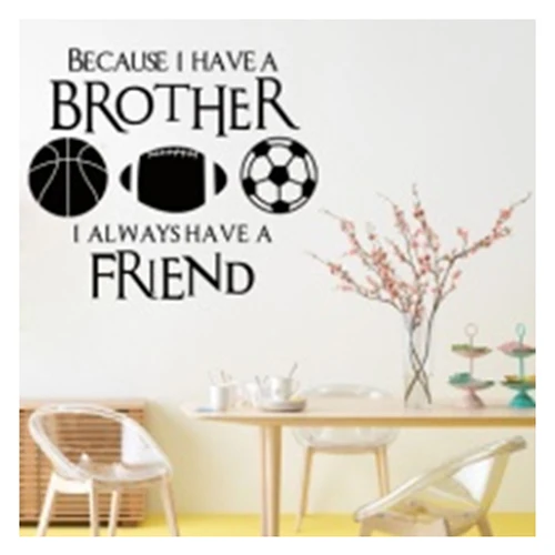 New Design Basketball Football Soccer PVC Wall Sticker Decal Brothers Friends Kid Room Sports Wall Mural Home Decor Size New Design Basketball Football Soccer PVC Wall Sticker Decal Brothers Friends Kid Room Sports Wall Mural Home Decor Size