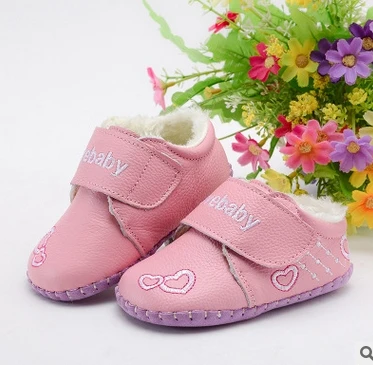 

Baby boots wool Brand fur Warm Winter fringe baby Snow Boots Toddler Shoes first walker baby moccasins Genuine Leather