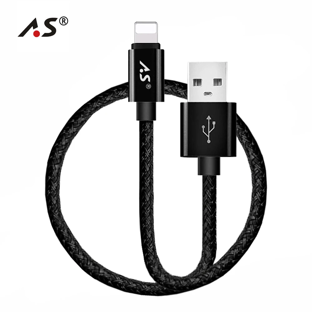 Usb-кабель A.S для iPhone X 6 S 7 8 кабель быстрой зарядки iPad usb-кабель передачи данных 5 SE |