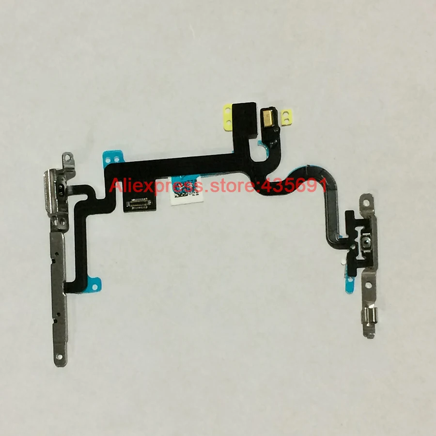 Оригинальная новая кнопка включения питания, громкость, выключение звука, гибкий кабель с металлическим кронштейном для iPhone 7G 7 Plus, запасные части