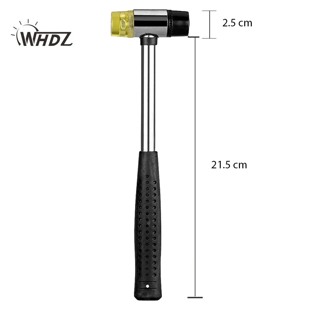 

WHDZ PDR Tools high quality Multi-purpose 24.5cm Double Face Mallet Tool Rubber Hammer Household Hand Tools Hammers