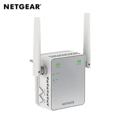 Netgear EX2700-100PES сети ретранслятор 300 Мбит/с 10/100Base-T (X) IEEE 802.11b/g/n 2,4 GH Adaptadores де красный Powerline