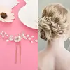 Festival Wedding Hair Accessories Bridal Hair Stick Floral Hairpin Beautiful Headdress Plait Hair Clip Vine Accessories ► Photo 2/6