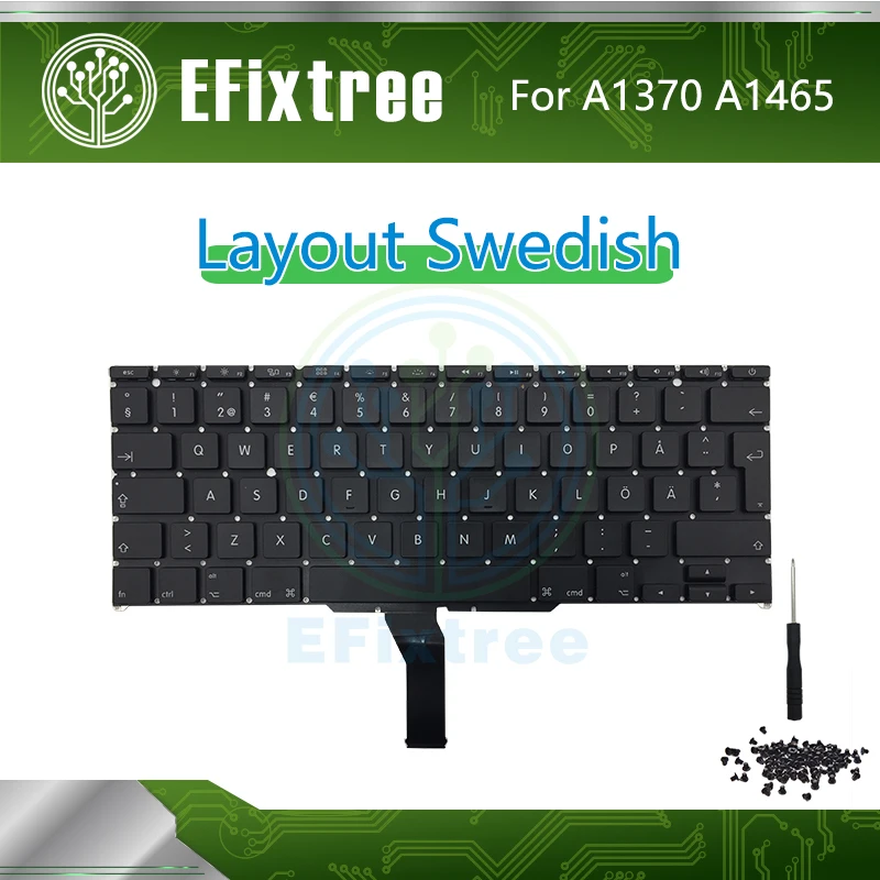Swdish Новый A1370 A1465 макет для Mabook Air 11 ''большой ввод Замена 2011-2015 года EMC 2471 2558 2658