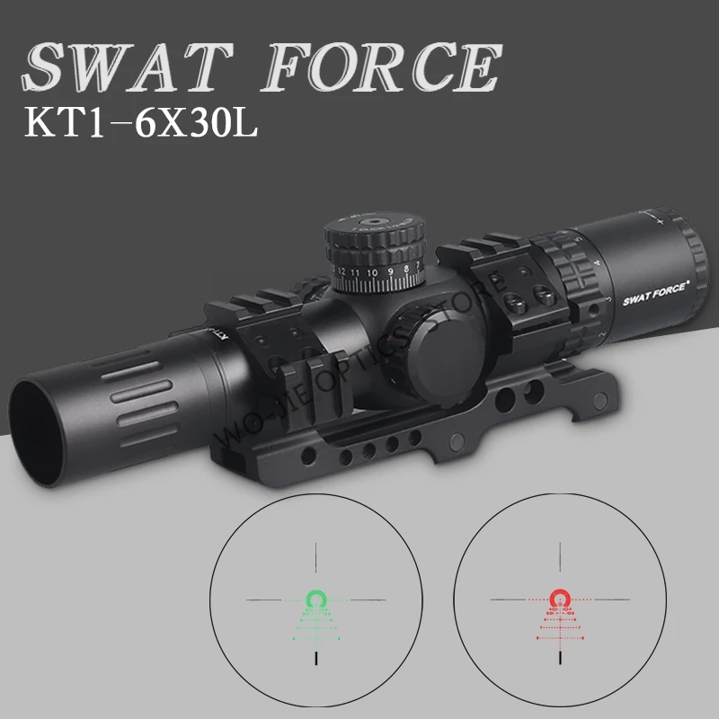 SWAT FORCE 1 6X24 IR длинный охотничий прицел с рельефом для глаз тактический оптический