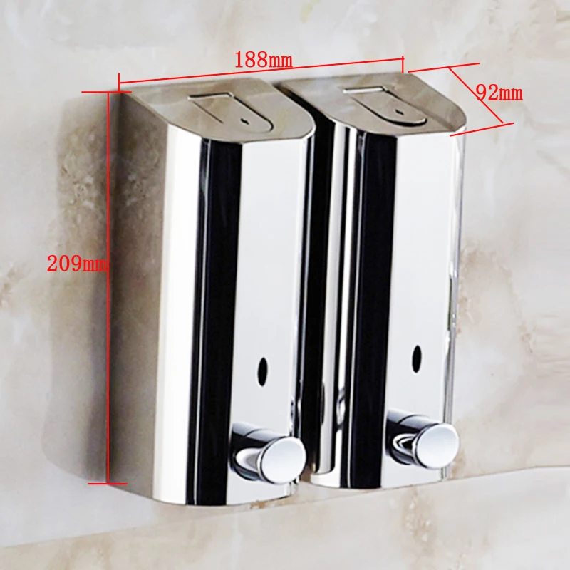 500mlX3 Hand Wall Mount Soap Dispenser Wall Liquid Soap Dispensers Bathroom Hand Soap Dispenser Liquid Stainless Steel Dispenser цена 500mlX3 Hand Wall Mount Soap Dispenser Wall Liquid Soap Dispensers Bathroom Hand Soap Dispenser Liquid Stainless Steel Dispenser цены онлайн