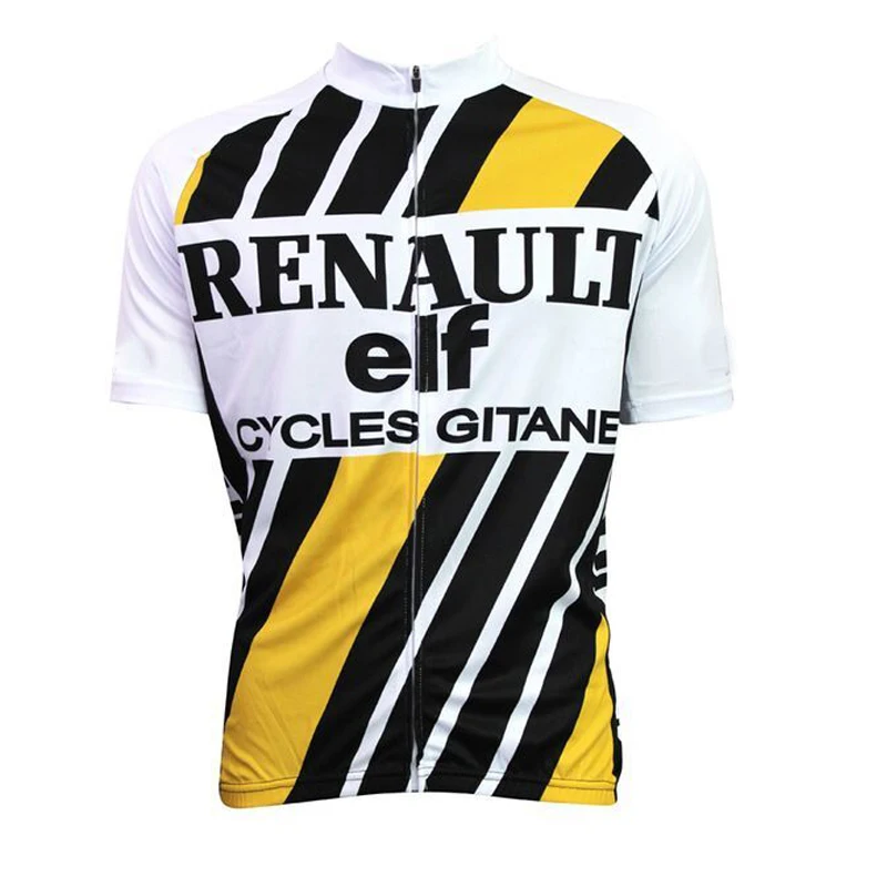2016 new men/women's Renault elf yellow /white cycling jersey classic