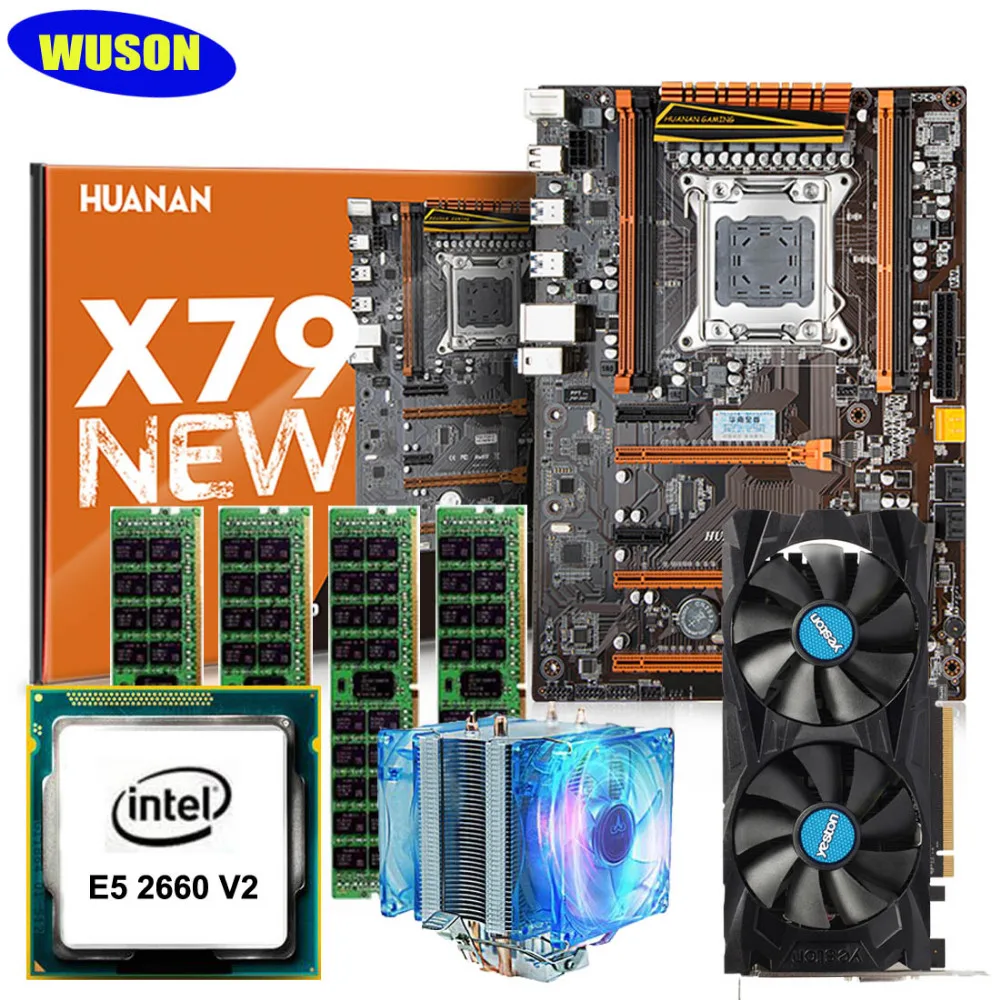 HUANAN X79 motherboard combos X79 LGA2011 deluxe gaming motherboard CPU