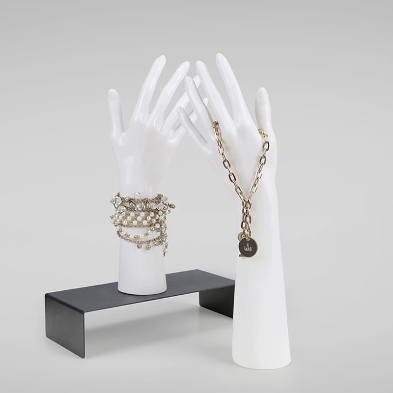 1 шт. белый манекен женский манекен руки палец часы кольцо ювелирные изделия браслет для ногтей ожерелье перчатки подставка держатель стойка дисплей руки