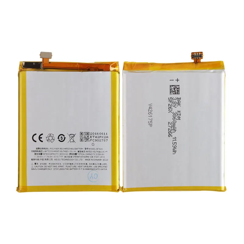 

Original Backup for Meilan note 2 BT42C Battery 3100 mAh Smart Mobile Phone for Meilan note 2 BT42C note