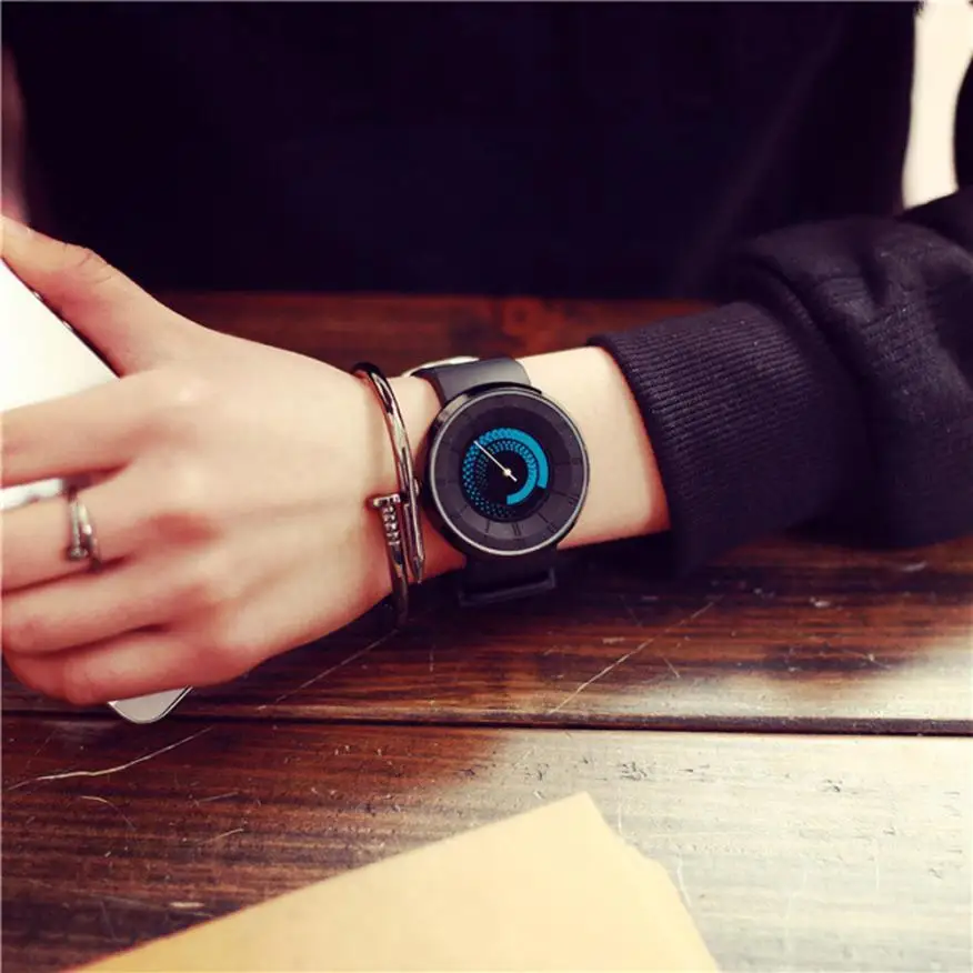 

men's watches luxury Women Silicone Band Analog Quartz Wristwatch hour clock men Sports casual watch gift relogio masculino