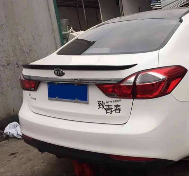 

MONTFORD For Kia Cerato K3 2016 2017 Auto ABS Plastic Unpainted Color Rear Trunk Wing Lip Spoiler Decoration Car Accessories