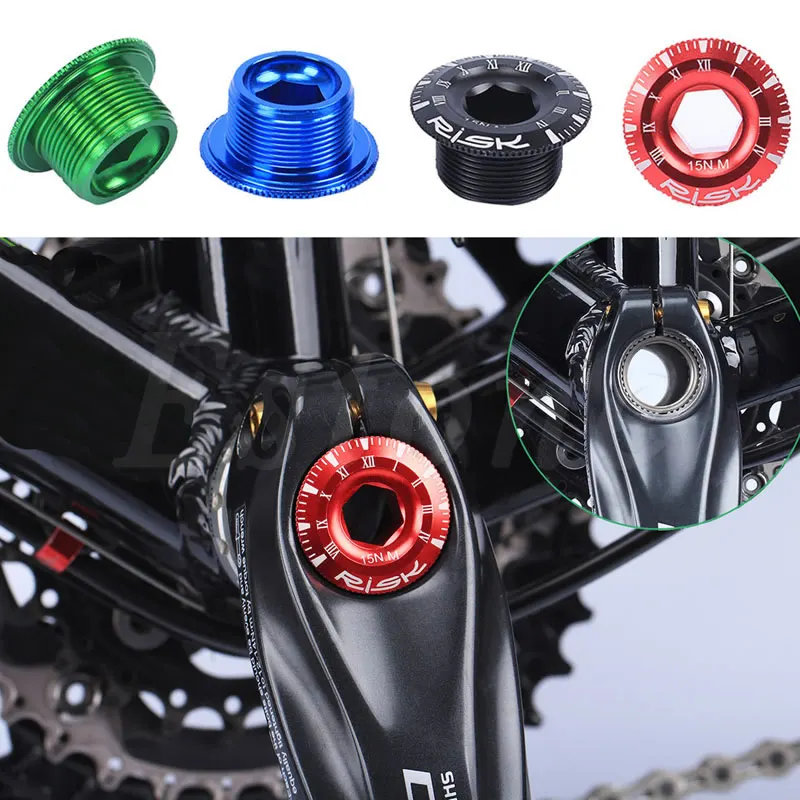 

MTB Road Bike Crank Arm Bolt, Crankset Fixing Bolt Screw CNC for SHIMANO, Crank Arm Screw BB Axis Screw