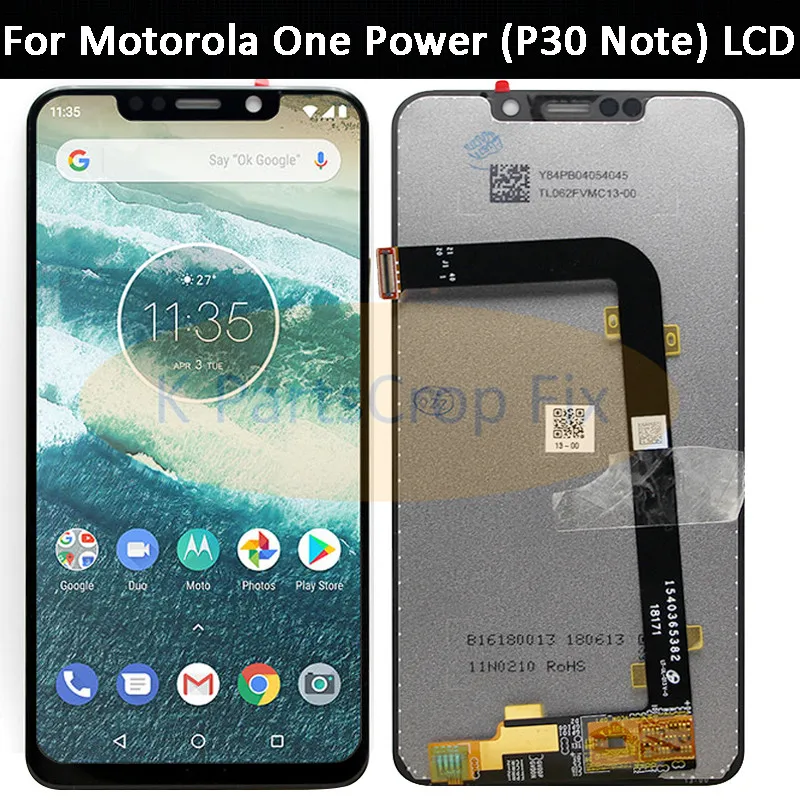 6.2'' For Moto Onepower Lcd Screen Display Touch Digitizer Screen Glass