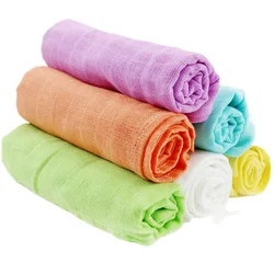10 Pieces Diapers Baby Cotton Muslin Nappy Newborn Reusable Cloth Diapers Gauze Repeated Use Nappy 60*60 Cm