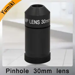 Yumiki HD Объективы для видеонаблюдения Пинхол 30 мм M12 * 0,5 Mount 1/2. 7 "F1.6 9,6 градусов для безопасности камер видеонаблюдения