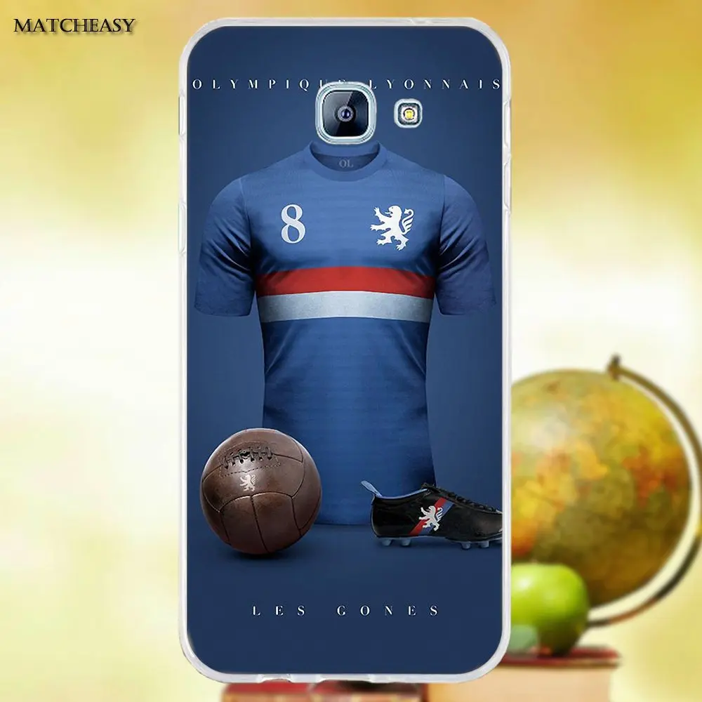 Oedmeb ТПУ оригинал для Samsung Galaxy A3 A5 A7 J1 J2 J3 J5 J7 2015 2016 2017 Ol Lyon Olympique Lyonnais