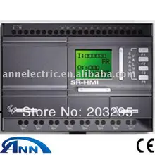 Программируемые контроллеры SR-22MGDC с HMI, 12-24VDC 14 точек постоянного тока вход(с 6 точками аналоговый), 8 точек транзистора ou