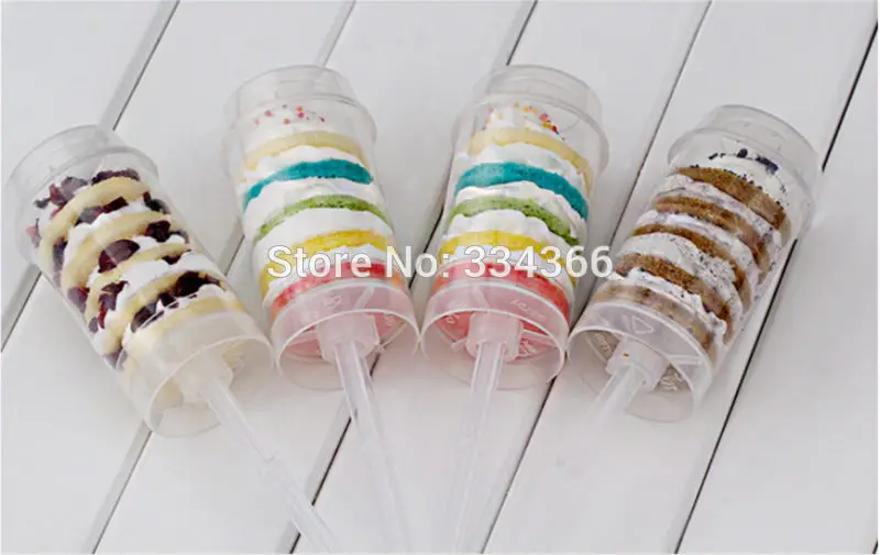 

48pcs/lot Cake Tools Cake Cone Containers Push Cake Container For Party Event Free Shipping