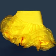 Юбка для латинских танцев желтый/розовый/красный/черный для латинских танцев/ча-ча/Румба/Самба/Танго/Пасо добль/бык танцевальные юбки для танцев