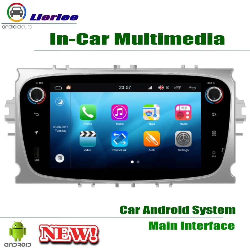 Top Carplayer Android System Core A53 PX5 7" HD IPS LCD Screen For Ford Galaxy 2010~2012 Radio Player GPS Navi Multimedia 1