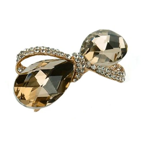 Details about Crystal Rhinestone Oval Bowknot Barrette Hair Clip Clamp Hairpin BI4U