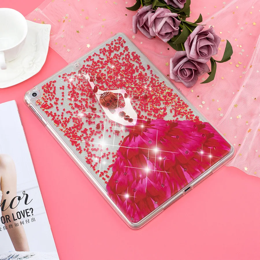 Misolocat для Apple iPad Air 2 чехол Обложка планшета сыпучий песок с блестками Bling Capa Funda Coque