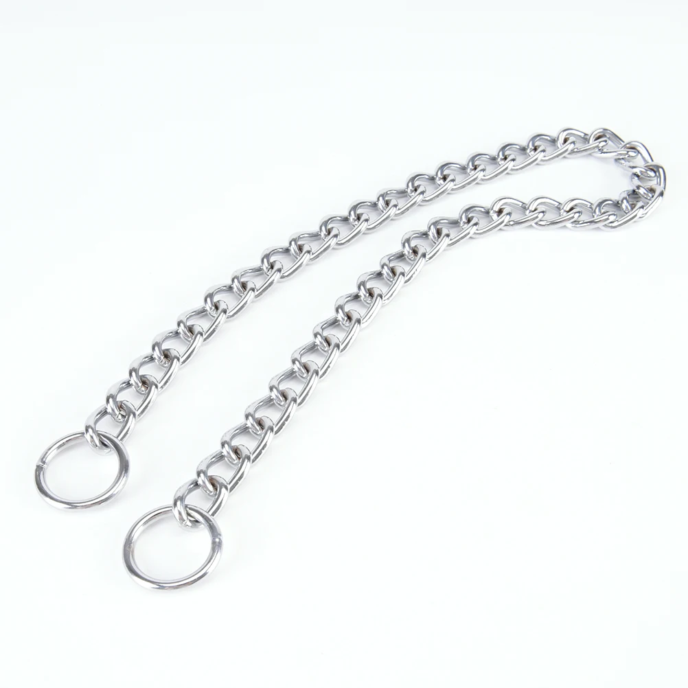 

30cm Stainless Steel Metal Pet Dog Training Choke Collar Slip Snake Chain Collars For Golden Retriever Dog Large Necklace