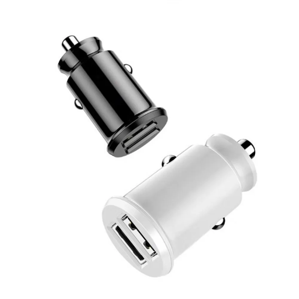 

SOONHUA Mini 5V 3.1A Dual USB Car Charger Fast Charging Car Charger With intelligent Current Distribution for Mobile Phone Table