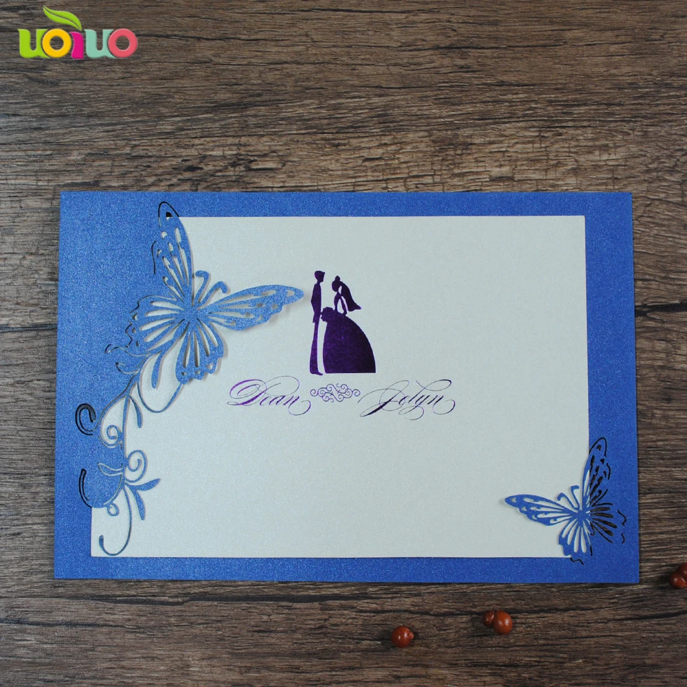 

20pc Elegant design royal wedding invitation card for europe