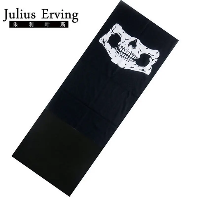 

Julius Erving Skull Fleece Polar Bandana Autumn Winter Thicken Various Design Magic Tube Headband Muffler Scarf Fleece Face Mask